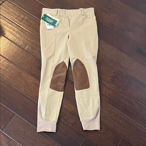 Kids Tan Equestrian Pants